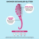 Wet Brush Shower Detangler Brush Glitter Pink - Image 3