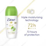 Dove Advanced Care 72h Go Fresh Cucumber Anti-Perspirant Deodorant Roll-On 50ml - Image 2