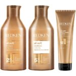 Redken All Soft Moisturising Shampoo 300ml, Conditioner 300ml + Mask 250ml Bundle - Image 3