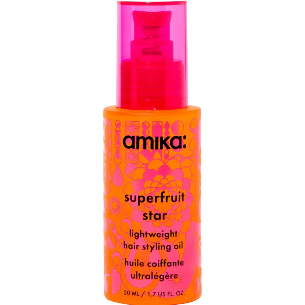 amika_fd13b941-353a-4b1b-8eab-7432dcada02b.jpg Amika Superfruit Star Lightweight Hair Styling Oil 50ml - Image 1