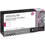 Aurelia Bold Black Powder Free Nitrile Examination Gloves Large 100x - Image 2