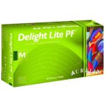 Aurelia Delight Lite PF Clear Powder Free Vinyl Examination Gloves Medium 100x - Image 2