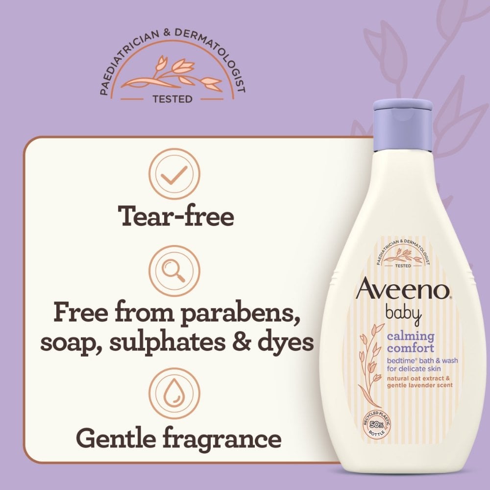 aveeno-baby-calming-comfort-bedtime-bath-wash-250ml-p25464-109479_image.jpg Aveeno Baby Calming Comfort Bedtime Bath & Wash 250ml - Image 1