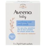 Aveeno Baby Soothing Oat Bath Soak 5 x 21g Sachets - Image 4