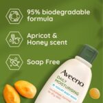 Aveeno Daily Moisturising Yogurt Body Wash Apricot & Honey 300ml - Image 8