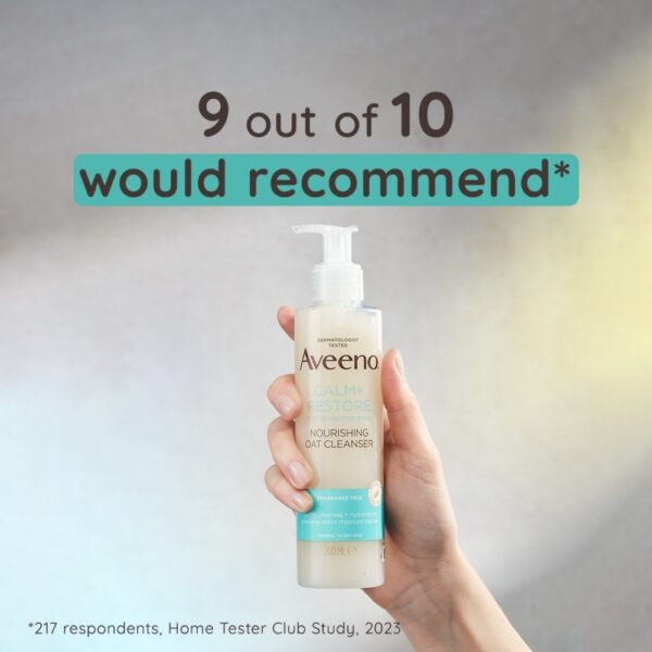 Aveeno Face Calm+ Restore Nourishing Oat Cleanser 200ml