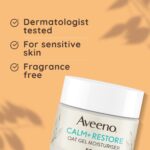 Aveeno Face Calm+ Restore Oat Gel Moisturiser 50ml - Image 7