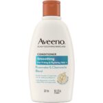 Aveeno Smoothing+ Rose Water & Chamomile Blend Conditioner 300ml - Image 4
