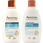 Aveeno Smoothing+ Rose Water & Chamomile Blend Shampoo & Conditioner Twin 2 x 300ml - Image 6