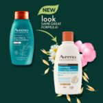 Aveeno Smoothing+ Rose Water & Chamomile Blend Shampoo 300ml - Image 2