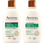 Aveeno Volumising+ Fresh Greens Blend Shampoo & Conditioner Twin 2 x 300ml - Image 7