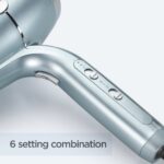 BaByliss Hydro Fusion Anti-Frizz 2100 Hair Dryer Ice 5573U - Image 10