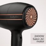 BaByliss Super Power Pro 2400 Hair Dryer Black 5240U - Image 2