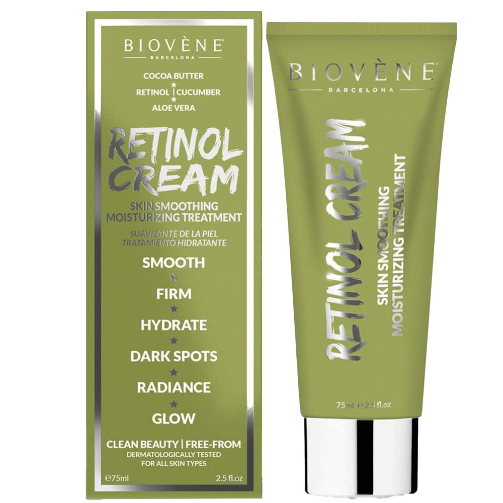 biovene-retinol-cream-skin-smoothing-moisturising-treatment-75ml-p24817-56806_image.jpg Biovene Retinol Cream Skin Smoothing Moisturising Treatment 75ml - Image 1
