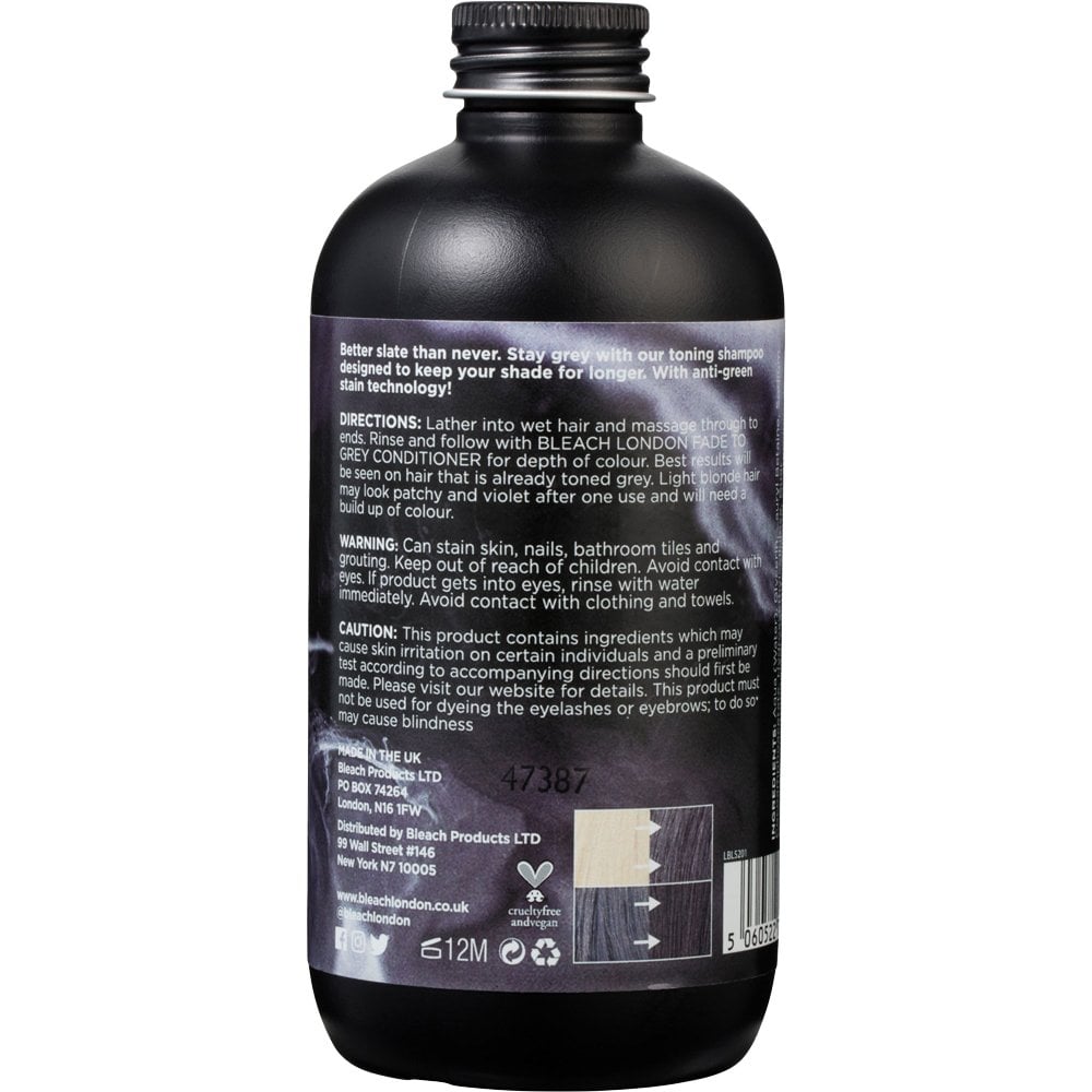 bleach-london-fade-to-grey-shampoo-250ml-p30887-81988_image.jpg Bleach London Fade To Grey Shampoo 250ml - Image 1