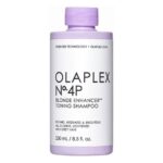 Olaplex Blonde Toning Shampoo No 4P 250ml, Bond Conditioner No 5 250ml & No 3 Hair Perfector 100ml Trio - Image 2