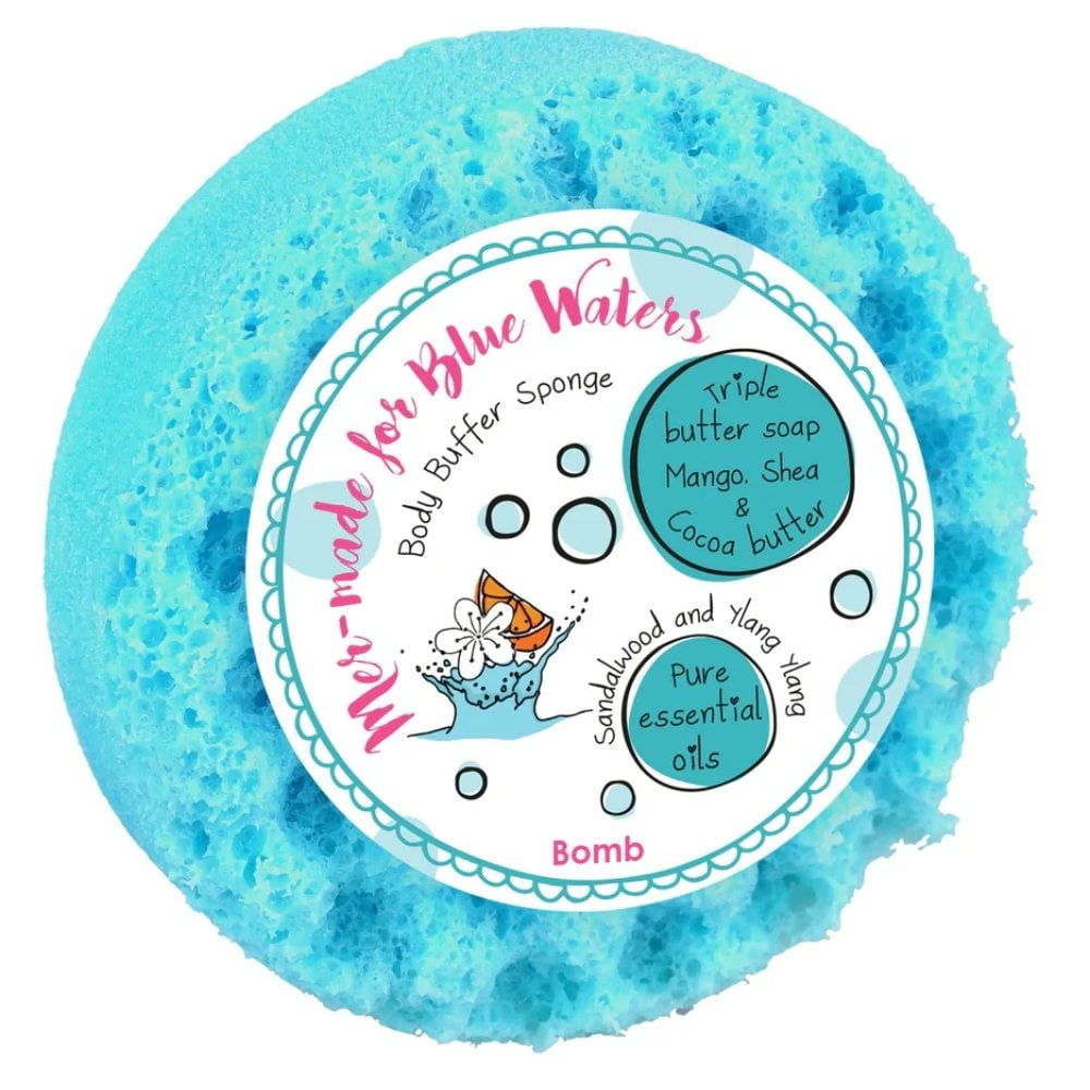 bomb-cosmetics-mer-made-for-blue-waters-body-buffer-shower-soap-sponge-p28957-73525_image.jpg Bomb Cosmetics Mer-made For Blue Waters Body Buffer Shower Soap Sponge - Image 1