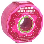 Bomb Cosmetics Raspberry Beret Sorbet Donut Buffer Soap Sponge