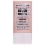 Makeup Revolution Bright Light Multi-Use Blush Drops Rosie Pink 23ml - Image 2