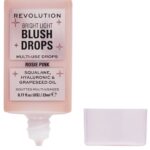 Makeup Revolution Bright Light Multi-Use Blush Drops Rosie Pink 23ml