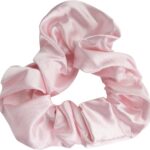 Brushworks Pink & White Satin Scrunchies Pack of 4 - Image 2