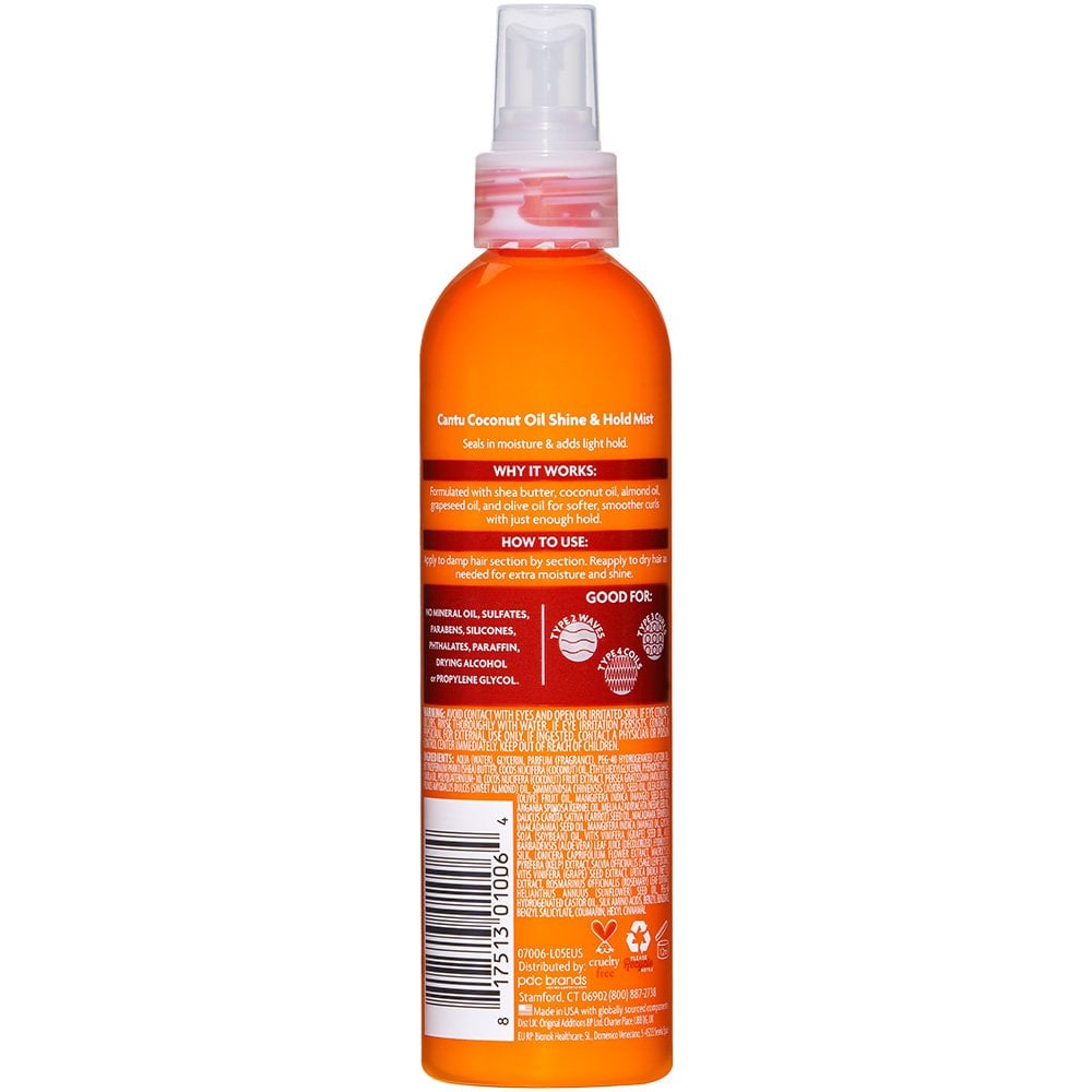 cantu-shea-butter-for-natural-hair-coconut-oil-shine-hold-mist-237ml-p10080-87970_image.jpg Cantu Shea Butter For Natural Hair Coconut Oil Mist 237ml - Image 1