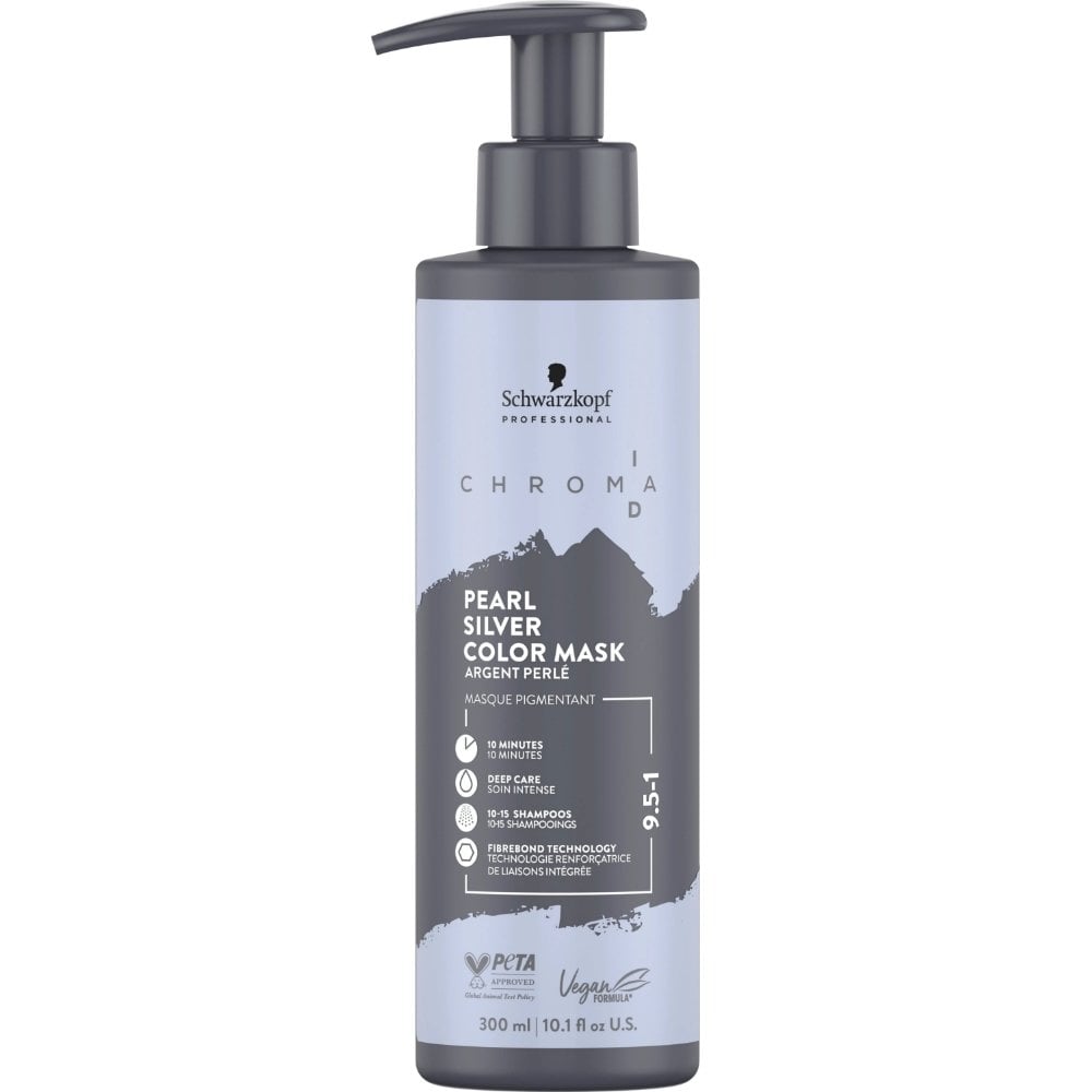 chroma-id-bonding-colour-mask-9-5-1-pearl-silver-300ml-p20253-119439_image.jpg Schwarzkopf Professional Chroma ID Bonding Colour Mask 9.5-1 Pearl Silver 300ml - Image 1