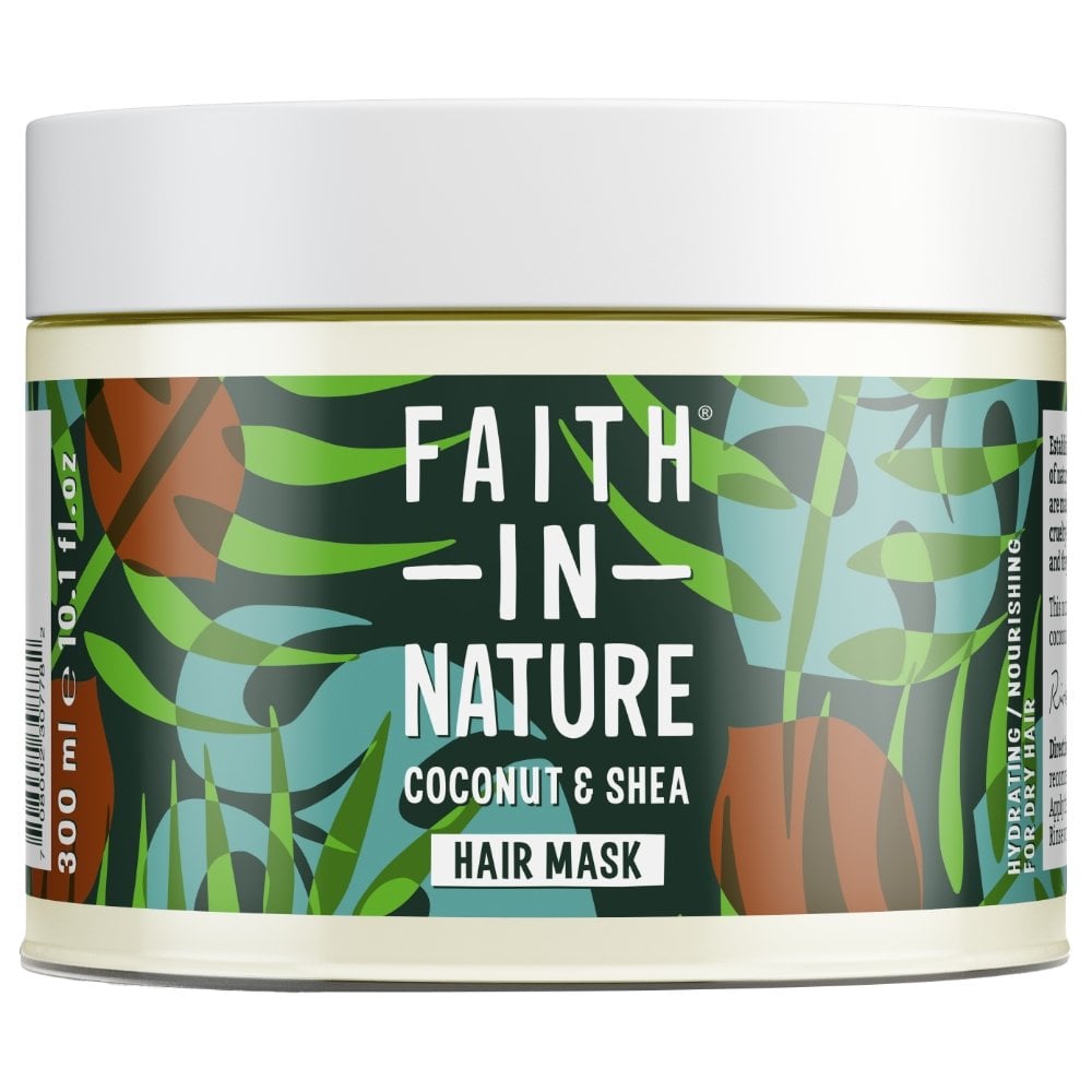 coconut-shea-hydrating-hair-mask-300ml-p19549-96490_image.jpg Faith In Nature Coconut & Shea Hydrating Hair Mask 300ml - Image 1