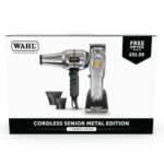 Wahl Professional Cordless Senior Metal Edition Clipper & Wahl Professional Barbers Dryer Duo - Image 2