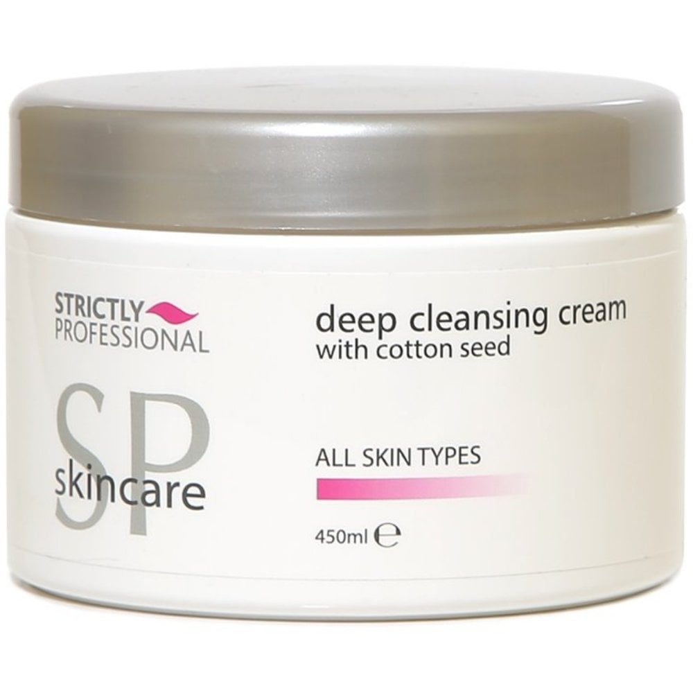 deep-cleansing-cream-with-cotton-seed-for-all-skin-types-450ml-p35821-108844_image.jpg Strictly Professional Deep Cleansing Cream 450ml - Image 1