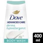 Dove Advanced Care Derma Hypoallergenic Fragrance-Free Body Wash 400ml - Image 3