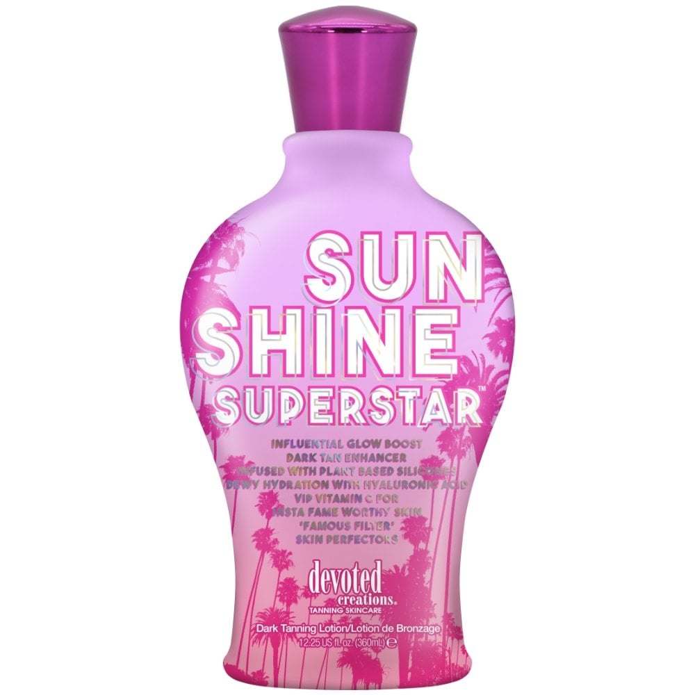 devoted-creations-sunshine-superstar-influential-glow-boost-dark-tan-enhancer-tanning-accelerator-lotion-350ml-p32376-90387_image.jpg Devoted Creations Sunshine Superstar Dark Tanning Accelerator 350ml - Image 1