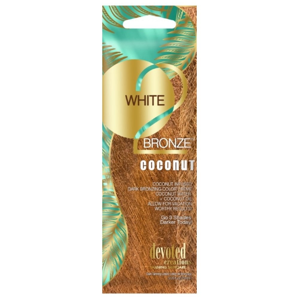 devoted-creations-white2bronze-coconut-infused-dark-bronzing-colour-creme-dark-tanning-accelerator-lotion-sachet-15ml-p32357-90368_image.jpg Devoted Creations White2Bronze Coconut Tanning Accelerator Sachet 15ml - Image 1