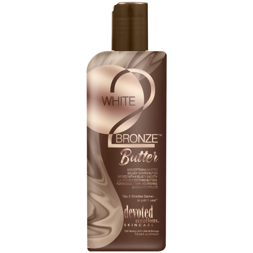 devoted-creations-white2bronze-skin-softening-whipped-golden-tanning-butter-dark-tanning-lotion-251ml-p35194-105736_image.jpg Devoted Creations White2Bronze Butter Dark Tanning Accelerator 251ml - Image 1