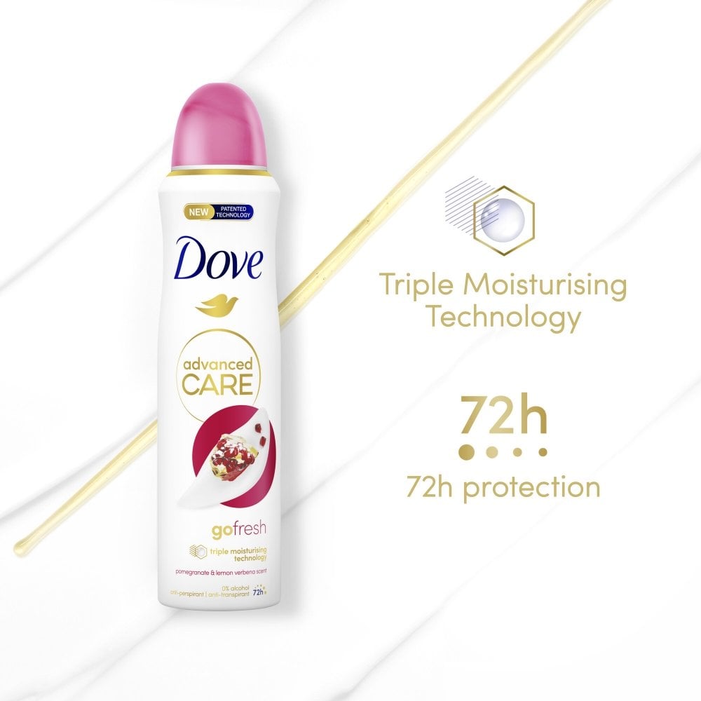 dove-advanced-care-go-fresh-pomegranate-lemon-verbena-anti-perspirant-deodorant-200ml-p33724-97530_image.jpg Dove Advanced Care 72h Go Fresh Pomegranate & Lemon Verbena Anti-Perspirant Deodorant Spray 200ml - Image 1