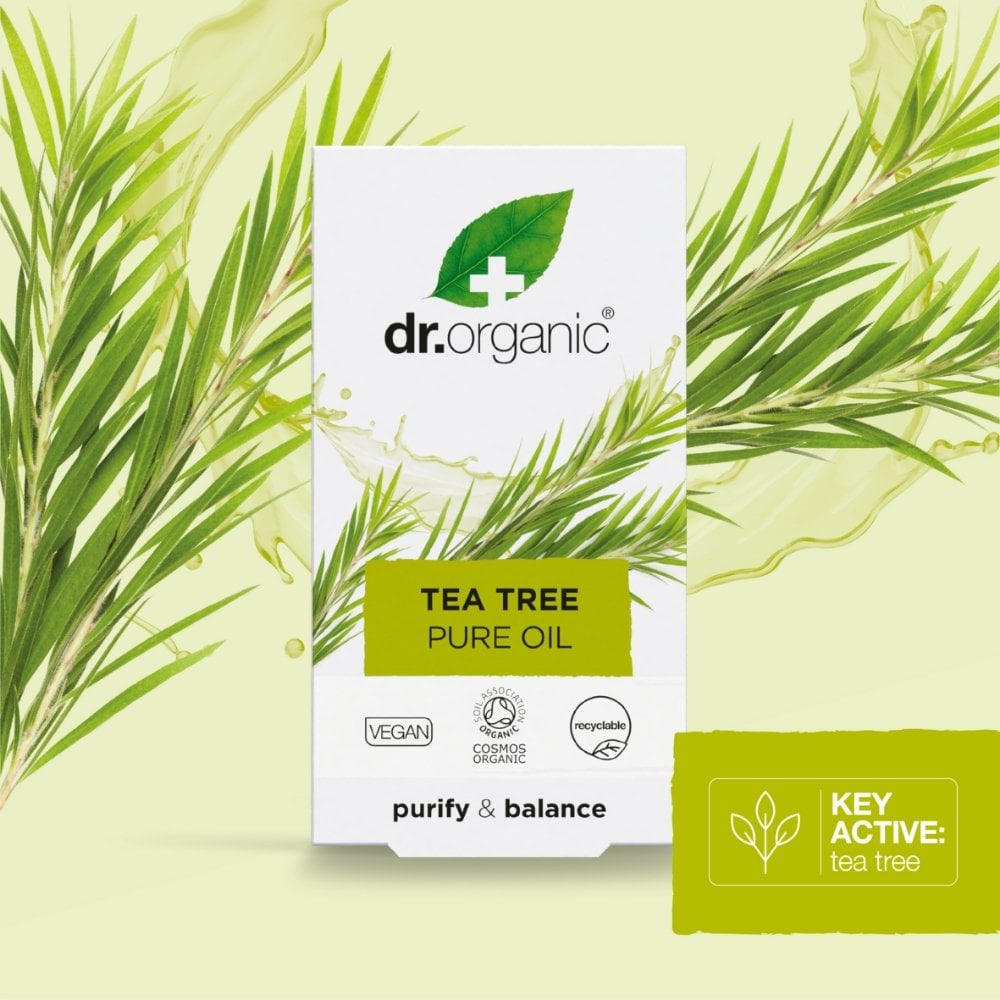 dr-organic-tea-tree-pure-oil-for-all-skin-types-10ml-p31804-87213_image.jpg Dr. Organic Tea Tree Pure Oil 10ml - Image 1