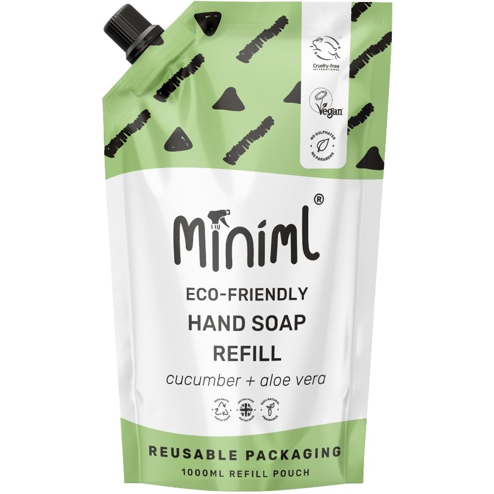 eco-friendly-hand-soap-cucumber-aloe-vera-1000ml-pouch-p35973-115051_image.jpg Miniml Eco-Friendly Hand Soap Cucumber + Aloe Vera 1000ml Pouch - Image 1