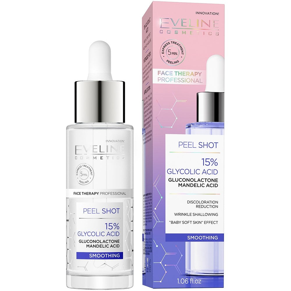 eveline-cosmetics-face-therapy-professional-serum-shot-15-glycolic-acid-peel-for-skin-smoothing-30ml-p28482-72273_image.jpg Eveline Cosmetics Face Therapy Professional Glycolic Acid Serum Shot 30ml - Image 1