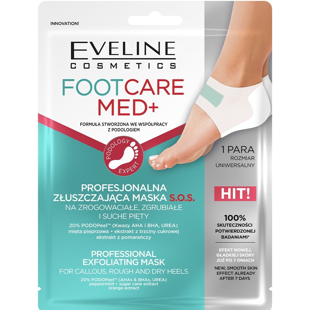 eveline-cosmetics-footcare-med-professional-exfoliating-foot-mask-1-pair-p25626-60393_image.jpg Eveline Cosmetics Footcare Med+ Professional Exfoliating Foot Mask 1 Pair - Image 1