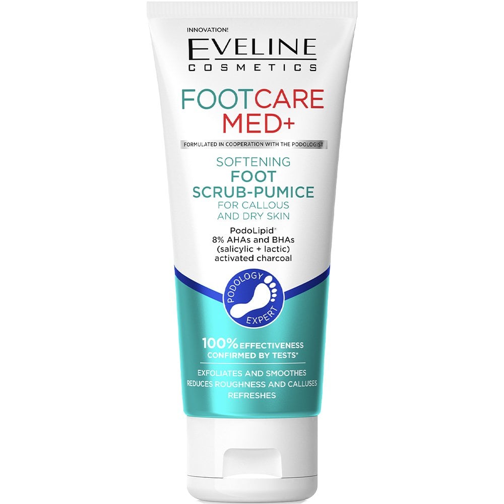 eveline-cosmetics-footcare-med-softening-foot-scrub-pumice-100ml-p25628-60395_image.jpg Eveline Cosmetics Footcare Med+ Softening Foot Scrub-Pumice 100ml - Image 1