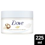Dove Exfoliating Body Scrub Crushed Macadamia & Rice Milk 225ml - Image 5