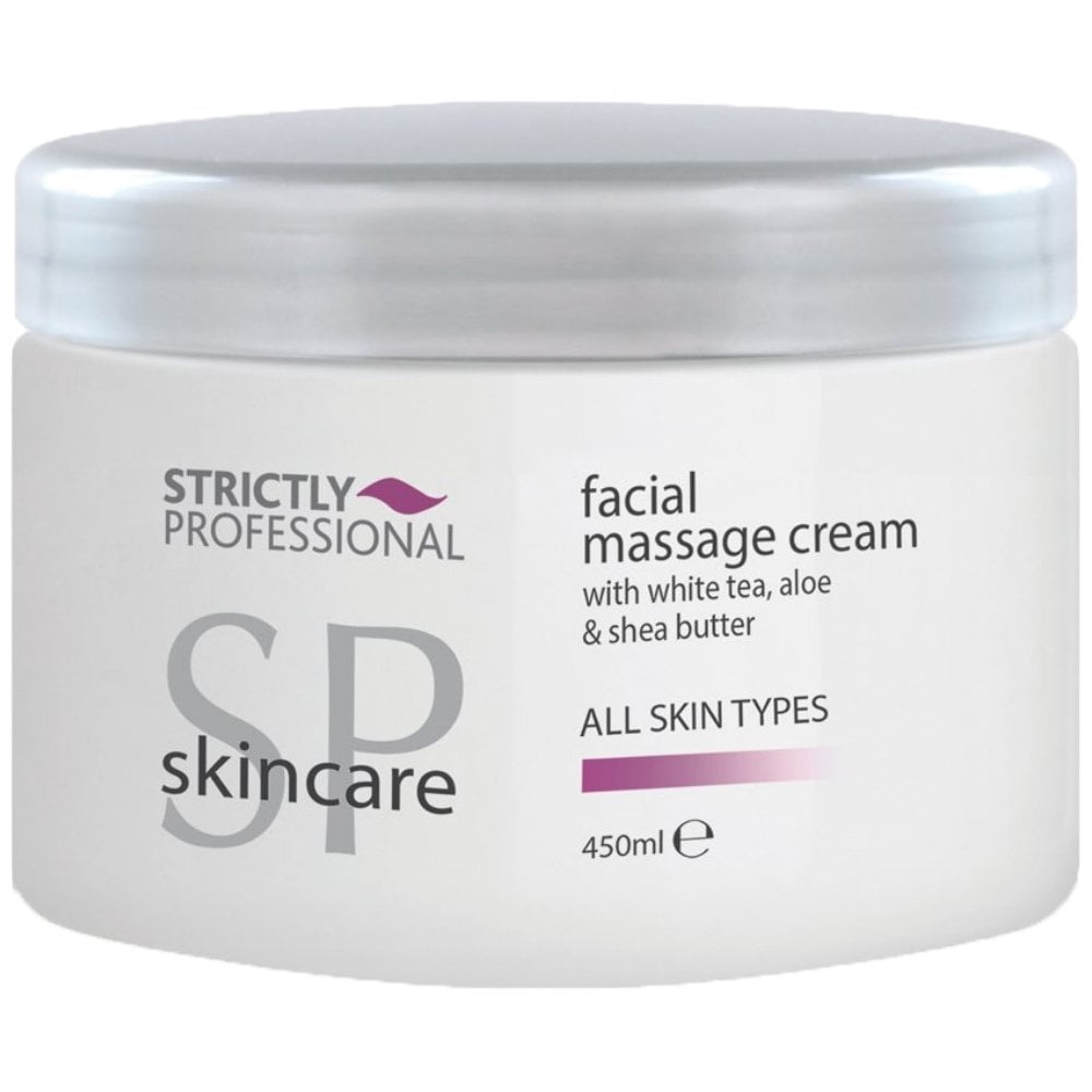 facial-massage-cream-with-white-tea-aloe-shea-butter-for-all-skin-types-450ml-p35740-108856_image.jpg Strictly Professional Facial Massage Cream 450ml - Image 1