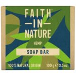 Faith In Nature Hemp Hand Made Soap 100g - Image 2