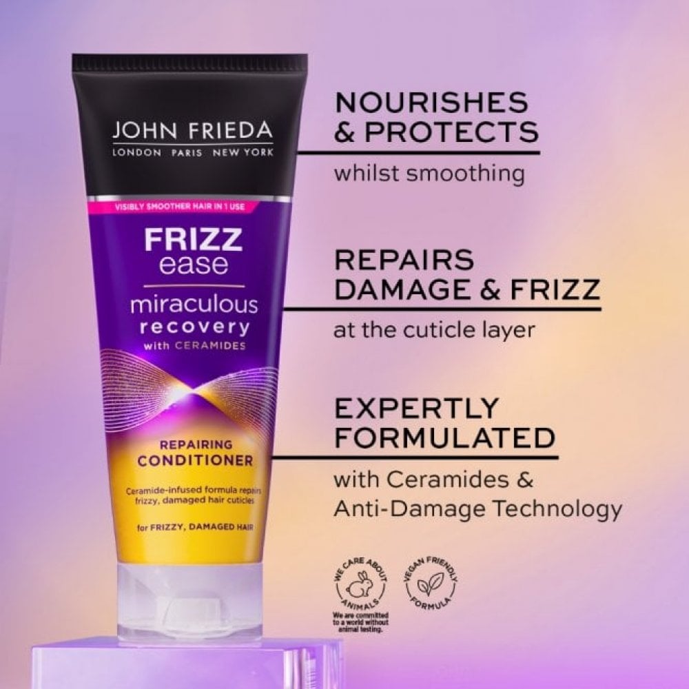 frizz-ease-miraculous-recovery-repairing-conditioner-250ml-p37865-119649_image.jpg John Frieda Frizz Ease Miraculous Recovery Repairing Conditioner 250ml - Image 1