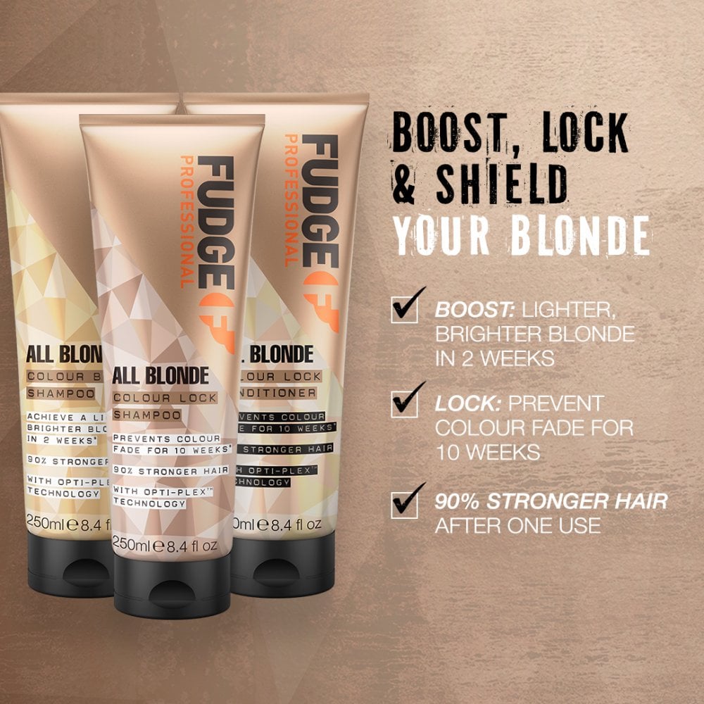 fudge-professional-all-blonde-colour-lock-conditioner-250ml-p28345-79477_image.jpg Fudge Professional All Blonde Colour Lock Conditioner 250ml - Image 1
