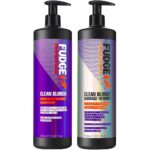 Fudge Professional Clean Blonde Violet Toning Shampoo & Damage Rewind Conditioner Twin 2 x 1000ml - Image 3