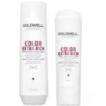 Goldwell DualSenses Colour Extra Rich Brilliance Shampoo 250ml & Conditioner 200ml Twin - Image 2