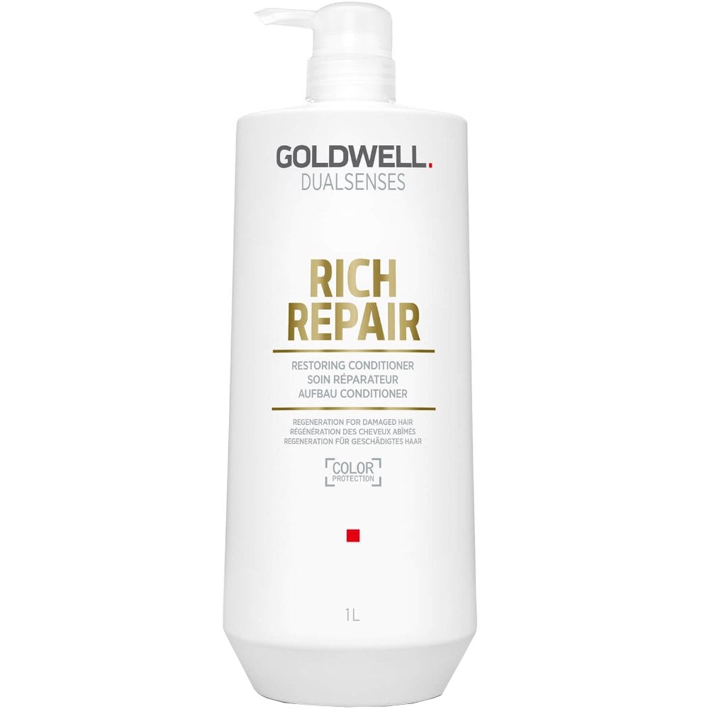 goldwell-dualsenses-rich-repair-restoring-conditioner-for-damaged-hair-1000ml-p4524-23181_image.jpg Goldwell DualSenses Rich Repair Restoring Conditioner for Damaged Hair 1000ml - Image 1