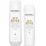 Goldwell DualSenses Rich Repair Restoring Shampoo 250ml & Conditioner 200ml Twin - Image 2