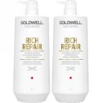 Goldwell DualSenses Rich Repair Restoring Shampoo & Conditioner Twin 2 x 1000ml - Image 2